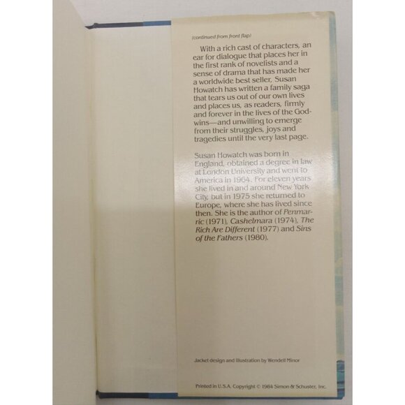 Wheel of Fortune Vol 1 Susan Howatch Historical Gothic Hardcover Vintage Novel - Picture 7 of 10